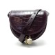 NEUF SAC A MAIN SEE BY CHLOE BANDOULIERE EN CUIR EFFET CROCO VIOLET HANDBAG 425€