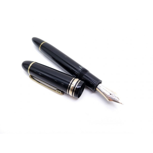 STYLO PLUME MONTBLANC MEISTERSTUCK 149 DORE PISTON RESINE NOIR FOUNTAIN PEN 765€