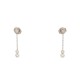 BOUCLES D'OREILLES TIFFANY & CO DIAMONDS BY THE YARD E.PERETTI PLATINE 950 4200€