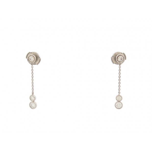 BOUCLES D'OREILLES TIFFANY & CO DIAMONDS BY THE YARD E.PERETTI PLATINE 950 4200€