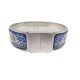 BRACELET HERMES CLIC CLAC EN EMAIL SAFARI ARGENT MASSIF 925 18CM STRAP ENAMEL