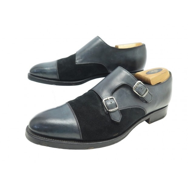 CHAUSSURES EDWARD GREEN WESTMINSTER MOCASSINS A BOUCLES 8.5 42.5 PATINE 1395€