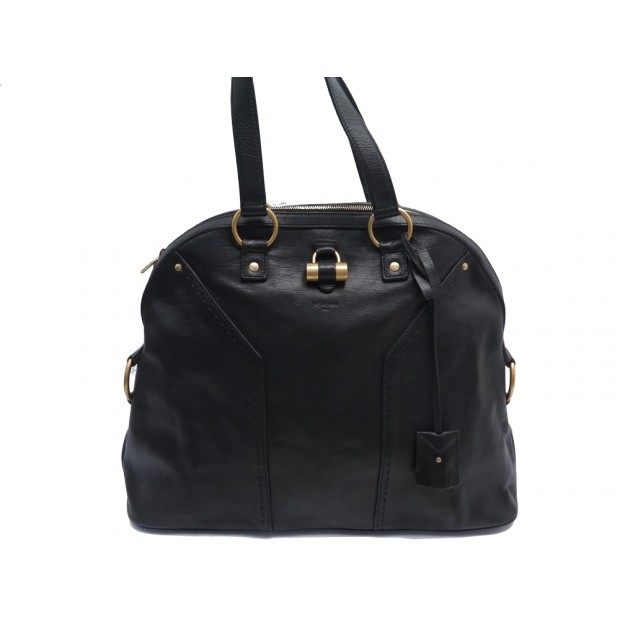 SAC A MAIN YVES SAINT LAURENT MUSE GM 153959 CUIR NOIR LEATHER HAND BAG 1600€