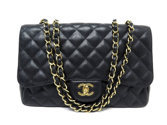 sac a main chanel timeless jumbo simple rabat cuir