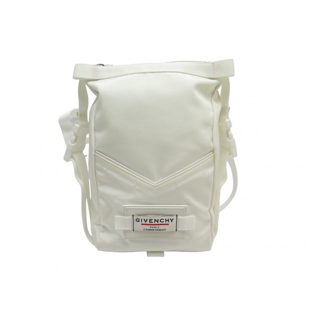 SAC A DOS GIVENCHY BACKTOWN MINI EN NYLON BLANC BB50BNB0RT BACKPACK BAG 750€