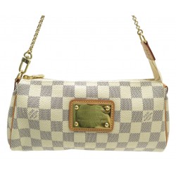 SAC A MAIN LOUIS VUITTON EVA EN TOILE DAMIER AZUR N55214 CANVAS CLUTCH BAG 1100€