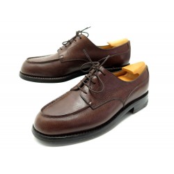 CHAUSSURES JM WESTON DERBY LE GOLF CAVIAR 641 7.5C 41.5 FIN CUIR EMBAUCHOIR 950€