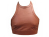 rare haut hermes halter top en cuir marron 36 s look