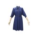 NEUF ROBE LOUIS VUITTON BELTED DRESS W PUFFY SLEEVES 1A63GS M 38 CEINTURE 1590€