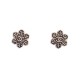 NEUF BOUCLES D'OREILLES CHANEL LOGO CC FLOCONS DE NEIGE METAL NEW EARRINGS 380€