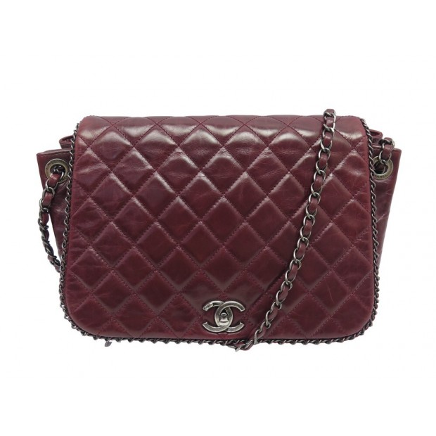 SAC A MAIN CHANEL FERMOIR TIMELESS CHAIN AROUND FLAP BANDOULIERE HANDBAG 7500€