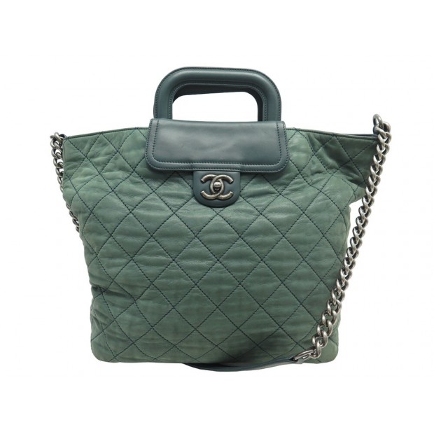 SAC A MAIN CHANEL CABAS FERMOIR TIMELESS CUIR IRIDESCENT HAND BAG PURSE 6000€