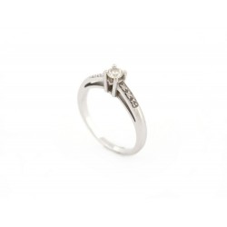 BAGUE MAUBOUSSIN TU ES LE SEL DE MA VIE T49 OR BLANC 18 ET DIAMANTS RING 1400€