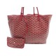 SAC A MAIN GOYARD CABAS SAINT LOUIS GM EN TOILE GOYARDINE ROUGE RED HAND BAG