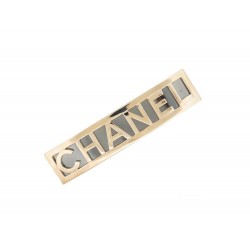 ACCESSOIRE DE CHEVEUX CHANEL BARETTE LOGO EN METAL DORE HAIR ACCESSORY 850€