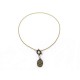 NEUF COLLIER HERMES PENDENTIF CHAINE D'ANCRE H057132FD01 41 CORNE NECKLACE 400€