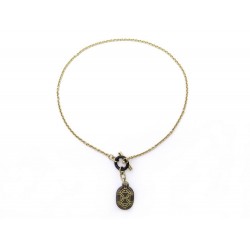 NEUF COLLIER HERMES PENDENTIF CHAINE D'ANCRE H057132FD01 41 CORNE NECKLACE 400€