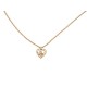 COLLIER CHRISTIAN DIOR PENDENTIF COEUR LOGO & STRASS 35-40 METAL NECKLACE 450€