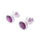 NEUF BOUCLES D'OREILLES POIRAY PUCES LOLITA RHODOLITE OR 18K NEW EARRING 1350€