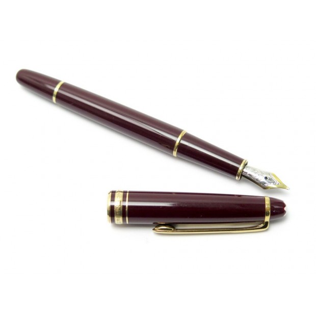 STYLO PLUME MONTBLANC MEISTERSTUCK CLASSIQUE DORE BORDEAUX FOUNTAIN PEN 635€