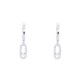 NEUF BOUCLES D'OREILLES MESSIKA CREOLES MOVE UNO 12037-WG OR 18K EARRINGS 2090€