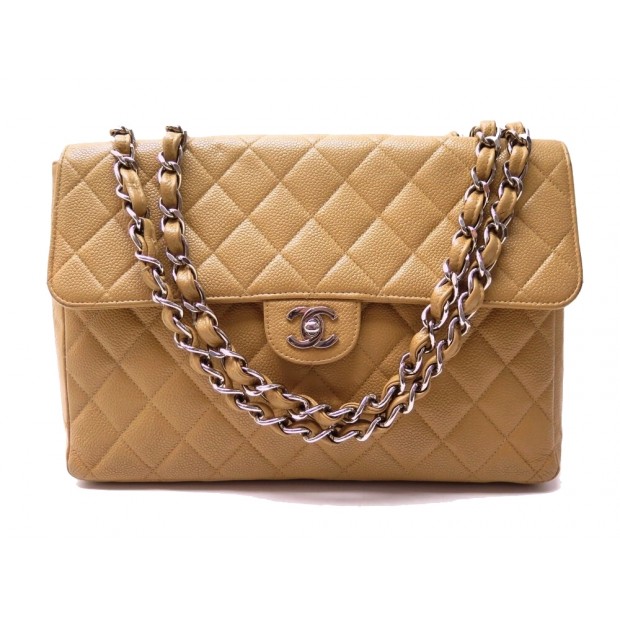 SAC A MAIN CHANEL TIMELESS CLASSIQUE JUMBO BANDOULIERE CUIR MATELASSE BAG 10500€