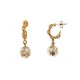 BOUCLES D OREILLES LOUIS VUITTON INCLUSION MONOGRAM PENDANTES DORE EARRINGS 400€