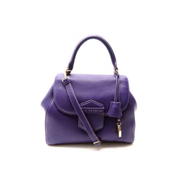 NEUF SAC A MAIN MAC DOUGLAS ROMY BRASILIA CUIR VIOLET 