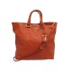 SAC A MAIN PRADA SHOPPING CABAS BN2865 EN CUIR GRAINE ORANGE HAND BAG 2500€