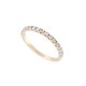 BAGUE ALLIANCE T49 PAVAGE COMPLET 30 DIAMANTS 0.87CT OR JAUNE 18K DIAMONDS RING