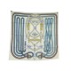 NEUF FOULARD HERMES GRAND TRALALA CARRE 90 JAMIN SOIE ECRU SILK SCARF 495€