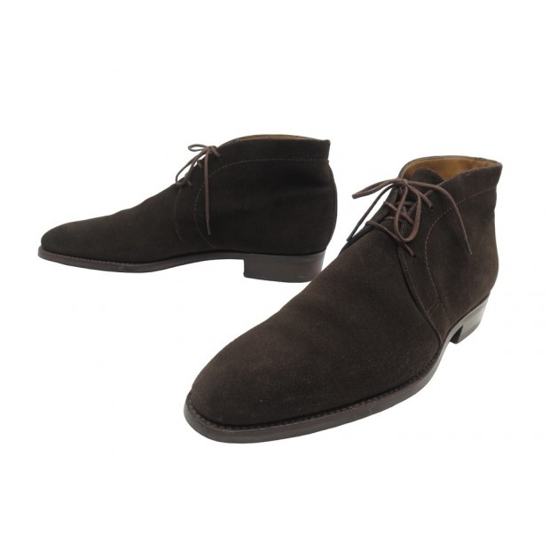 NEUF CHAUSSURES JM WESTON 473 BOTTINES CHUKKA 7.5C 41.5 DAIM MARRON SHOES 415€