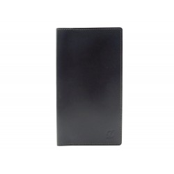 NEUF PORTEFEUILLE ST DUPONT 7CC LOGO D VERTICAL PORTE CARTES CUIR WALLET 400€