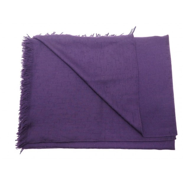 PLAID HERMES COUVERTURE 190 X 140 CM EN CACHEMIRE VIOLET PURPLE BLANKET 1600€