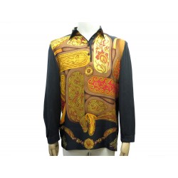 PULL HERMES CARDIGAN FESTIVAL DES AMAZONES L 44 LAINE SOIE NOIR SWEATER 2000€