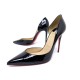 NEUF CHAUSSURES CHRISTIAN LOUBOUTIN IRIZA 3130524 40.5 CUIR VERNI SHOES 595€