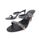 CHAUSSURES CHRISTIAN LOUBOUTIN JUST CHAIN 3210962 40 CUIR NOIR BOITE SHOES 695€