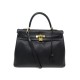 SAC A MAIN HERMES KELLY II RETOURNE 35 EN CUIR VEAU SWIFT BANDOULIERE BOITE BAG