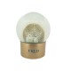 NEUF BOULE A NEIGE FRED LET S SPREAD THE JOY VERRE TRANSPARENT NOEL NEW SNOWBALL