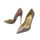 NEUF CHAUSSURES CHRISTIAN LOUBOUTIN SO KATE ROSETTE 38 CUIR PYTHON SHOES 1200€