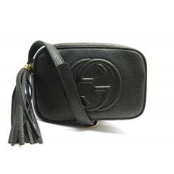 NEUF SAC A MAIN GUCCI SOHO DISCO BAG 347994 CUIR NOIR BANDOULIERE HANDBAG 1390€