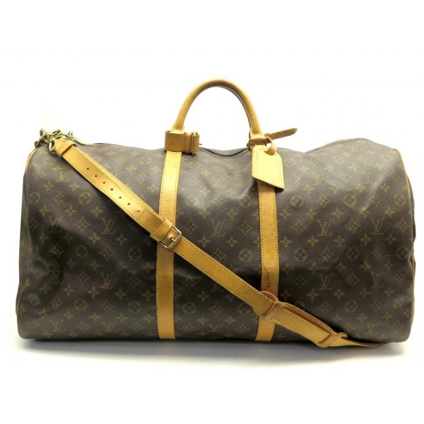 SAC DE VOYAGE LOUIS VUITTON KEEPALL 60 BANDOULIERE M41412 TOILE MONOGRAM 2550€