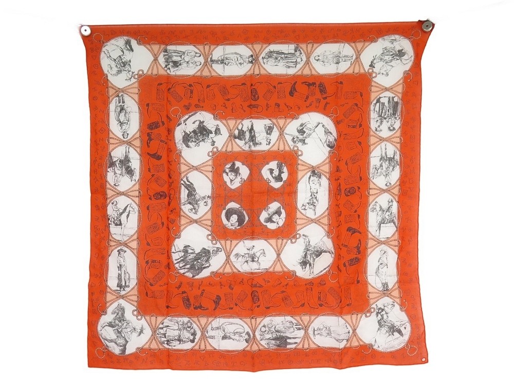 foulard hermes rodeo des cowgirls oliver carre 65