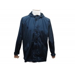 NEUF MANTEAU PRADA PARKA COUPE VENT UGW839 XL IT L FR 52 NYLON BLEU COAT 1600€