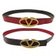 CEINTURE VALENTINO VLOGO REVERSIBLE 90 CUIR MARRON & ROUGE LEATHER BELT 480€