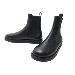 NEUF CHAUSSURES THE ROW BOTTINES GAIA 41 CHELSEA CUIR NOIR LEATHER BOOTS 1225€