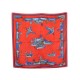 FOULARD HERMES LA MARE AUX CANARDS DAPHNE DUCHESNE CARRE SOIE ROUGE SCARF 350€