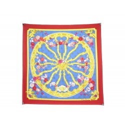 FOULARD HERMES ROUE ARRIERE DU CARROSSE IMPERIAL DE LA COUR DE VIENNE 1973 495€