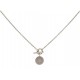 COLLIER HERMES PENDENTIF AMULETTE EX-LIBIRIS 41CM ARGENT MASSIF NECKLACE 485€