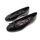 NEUF CHAUSSURES CHANEL BALLERINES LOGO CC G02819 36.5 EN CUIR VERNI SHOES 930€